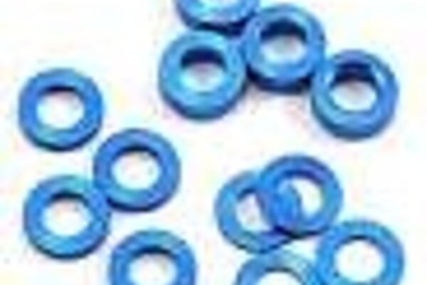 Protek RC PTK-8371  Aluminum Ball Stud Washer Set Blue (12pcs)