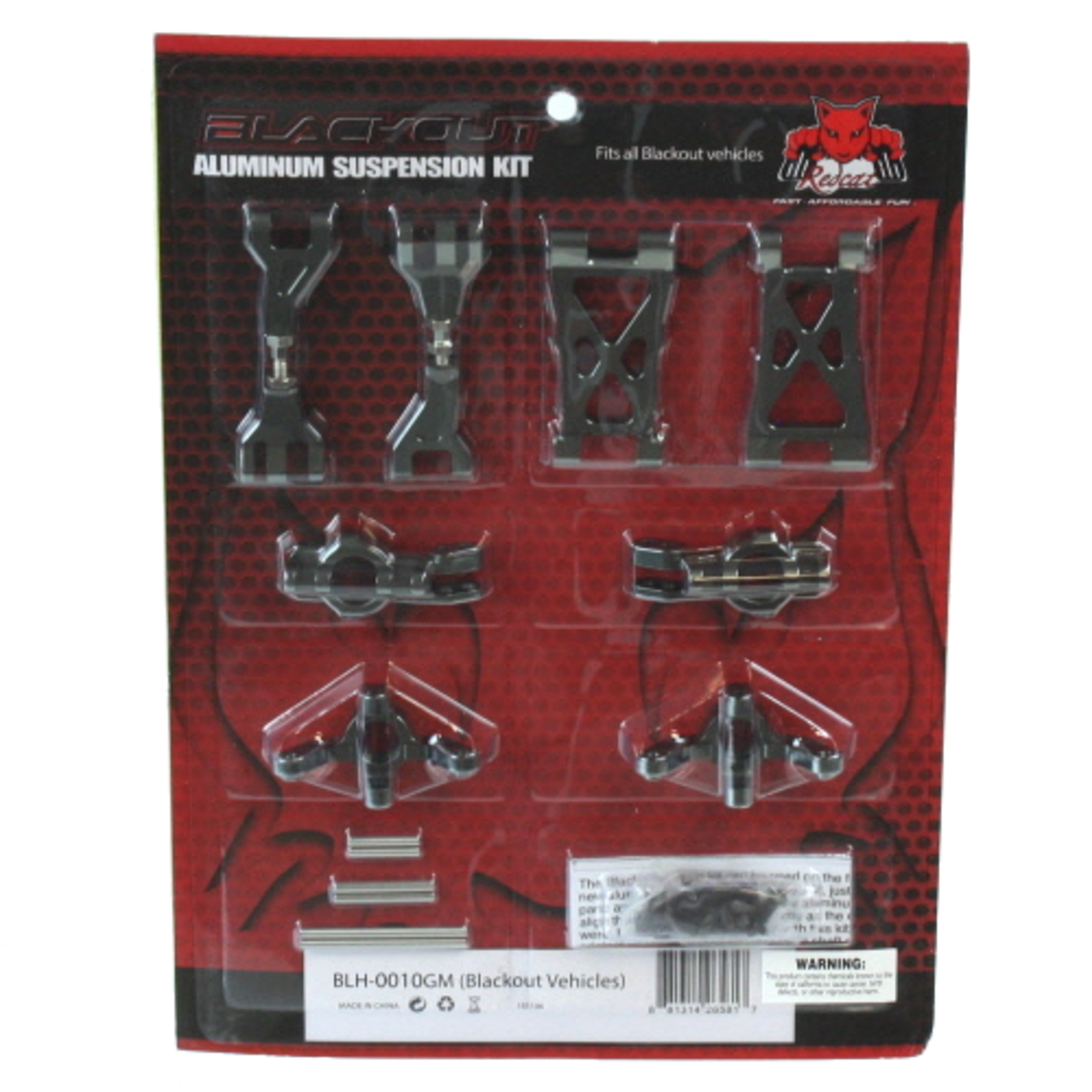 Redcat Racing RER07969   Aluminum Hop Up Kit for Blackout Series Vehicles (Front or Rear)
