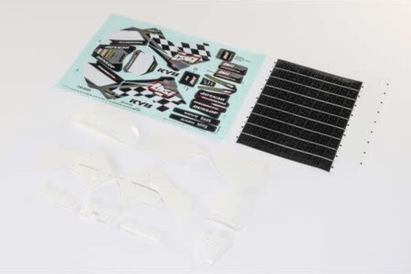 LOSI LOS260005  White Plastics with Wraps: Promoto-MX