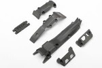 Traxxas 7037 Skidplate set, front (1)/ rear (1)/ transmission (1)/ steering servo guards (2) / steering servo cover plate (1)