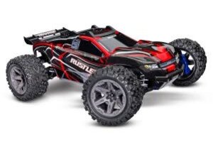 Traxxas 67164-4-RED   Rustler 4X4 BL-2s: 1/10 Scale 4WD Stadium Truck