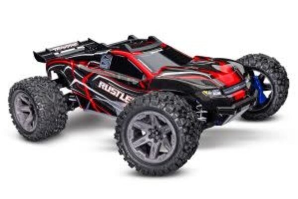 Traxxas 67164-4-RED   Rustler 4X4 BL-2s: 1/10 Scale 4WD Stadium Truck