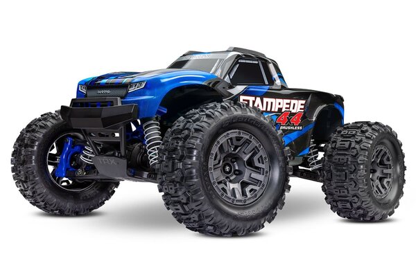 Traxxas 67154-4-BLUE   Stampede 4X4 BL-2s: 1/10 Scale 4WD Monster Truck