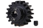 Traxxas 6491R Gear, 18-T pinion (machined) (1.0 metric pitch) (fits 5mm shaft)/ set screw