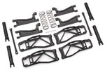 Traxxas 8995 Suspension kit, WideMaxx®, black (includes front & rear suspension arms, front toe links, outer half shafts (extended), rear shock springs)