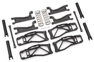 Traxxas 8995 Suspension kit, WideMaxx®, black (includes front & rear suspension arms, front toe links, outer half shafts (extended), rear shock springs)