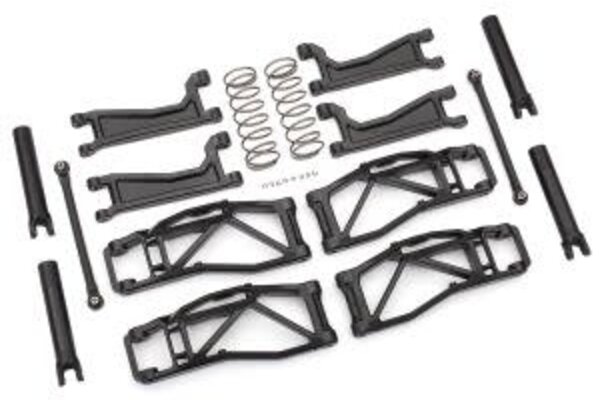 Traxxas 8995 Suspension kit, WideMaxx®, black (includes front & rear suspension arms, front toe links, outer half shafts (extended), rear shock springs)
