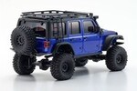 Kyosho KYO32528MB  Mini-Z 4x4 Series Readyset Jeep Wrangler Unlimited Rubicon w/Accessory Parts, Ocean Blue Metallic