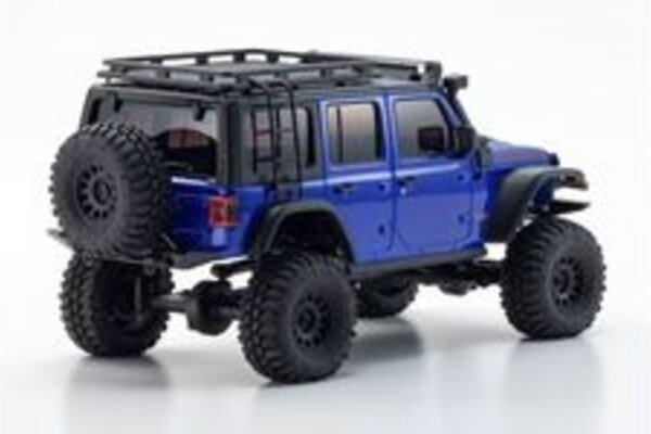 Kyosho KYO32528MB  Mini-Z 4x4 Series Readyset Jeep Wrangler Unlimited Rubicon w/Accessory Parts, Ocean Blue Metallic