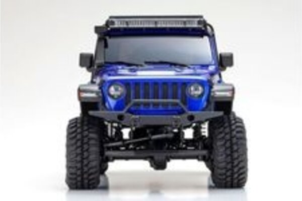 Kyosho KYO32528MB  Mini-Z 4x4 Series Readyset Jeep Wrangler Unlimited Rubicon w/Accessory Parts, Ocean Blue Metallic