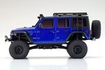Kyosho KYO32528MB  Mini-Z 4x4 Series Readyset Jeep Wrangler Unlimited Rubicon w/Accessory Parts, Ocean Blue Metallic