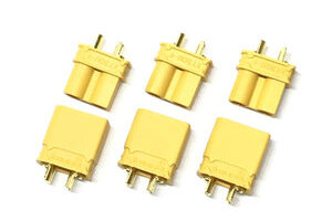 Maclan Racing HADMCL4129   XT30U connectors 3 Female + 3 Male