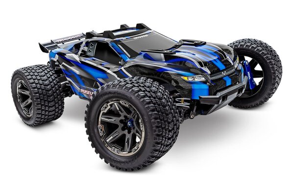 Traxxas 67097-4- BLUE   RUSTLER 4X4 VXL ULTIMATE