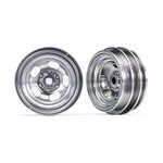 Traxxas 9869  Wheels, 1.0" (satin chrome) (2)