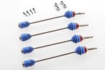 Traxxas 5451R Driveshafts, Revo®/ E-Revo® (first generation)/ T-Maxx®/ E-Maxx (steel constant-velocity) (assembled w/inner & outer dust boots) (for models w/ 6mm axles) (4)