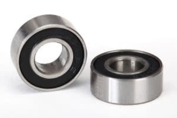 Traxxas 5180A Ball bearings, black rubber sealed (6x13x5mm) (2)