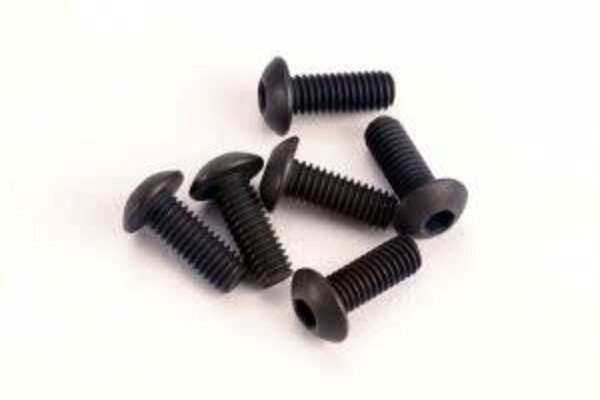 Traxxas 2576 Screws, 3x8mm button-head machine (hex drive) (6)
