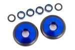 Traxxas 9461X Wheels, wheelie bar, 6061-T6 aluminum (blue-anodized) (2)/ 5x8x2.5mm ball bearings (4)/ o-rings (2)/ 5x8x0.3mm TW (2)