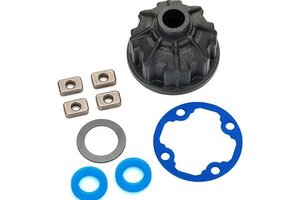 Traxxas 8681  Carrier, differential (heavy duty)/ x-ring gaskets (2)/ ring gear gasket/ spacers (4)/ 12.2x18x0.5 PTFE-coated washer