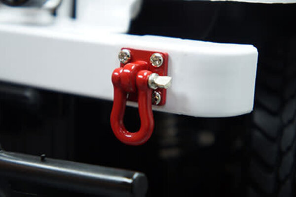 Yeah Racing YA-0378 Yeah Racing 1/10 Crawler Scale Heavy Duty Shackle w/Mounting Bracket (Black) (2)