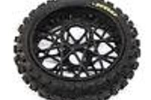 LOSI LOS46005 	Dunlop MX53 Rear Tire Mounted, Black: PM-MX