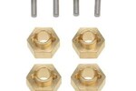 Powerhobby PHBPHSCX2435  Axial SCX24 Brass 7mm Wheel Hex Hubs Jeep C10 Betty