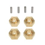 Power Hobby PHBPHSCX2435  Axial SCX24 Brass 7mm Wheel Hex Hubs Jeep C10 Betty