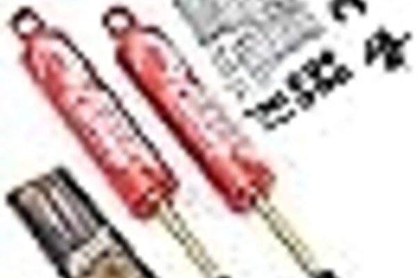 Yeah Racing YEA-DDP-090RD   Yeah Racing Desert Lizard Piggyback Shocks w/Reservoir (Red) (2) (90mm)