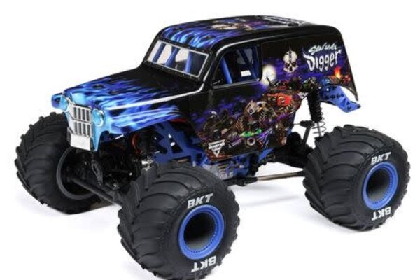 LOSI LOS01026T2  1/18 Mini LMT 4X4 Brushed Monster Truck RTR, Son-Uva Digger