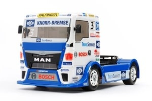 Tamiya TAM58632-ASD    S&D-1/10 RC Team Hahn Racing MAN TGS On-Road Kit, with TT-01 Type E Chassis - Includes HobbyWing ESC
