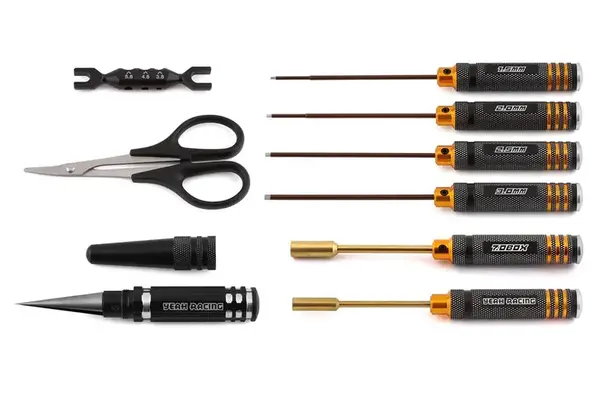 Yeah Racing YEA-YT-0193  Yeah Racing 1/10 Track Day Starter Tool Set w/LiPo Safe Bag