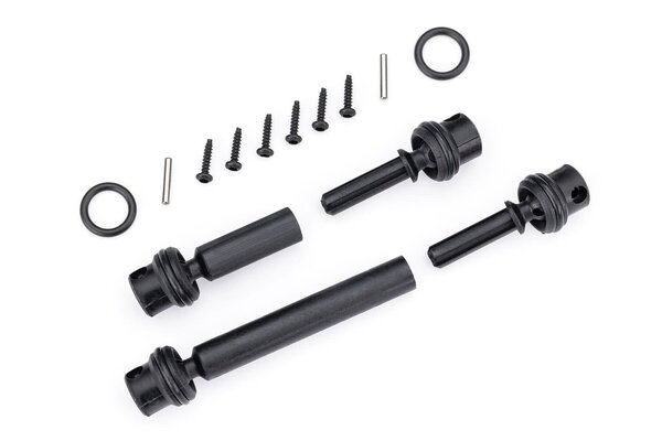 Traxxas 9855  Driveshafts, center, assembled (front & rear) (fits 1/18 scale TRX-4M™ vehicles with 161mm wheelbase)