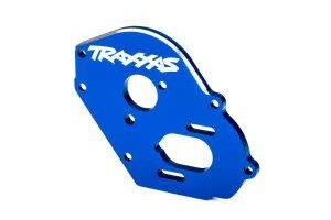 Traxxas 9490X Plate, motor, blue (4mm thick) (aluminum)/ 3x10mm CS with split and flat washer (2)