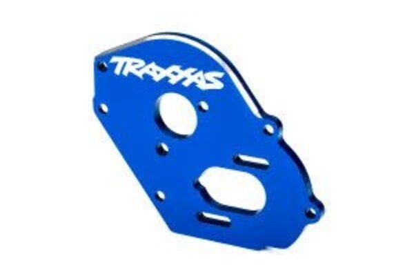 Traxxas 9490X Plate, motor, blue (4mm thick) (aluminum)/ 3x10mm CS with split and flat washer (2)