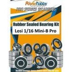 Powerhobby PHB5825  Powerhobby Rubber Sealed Bearing Kit Losi 1/16 Mini-B Pro 2WD