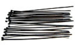 Racers Edge RCE5607BK  7 1/2" Black Tie Wraps (25)