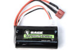 Rage R/C RGRB1225  7.4v, 1500mAh Li-ion Battery: Black Marlin
