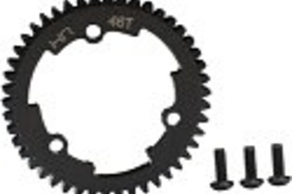 Hot Racing HRAERVT46M01  46 Tooth 1 Steel Spur Gear, for E Revo 2, X-Maxx & XO-1