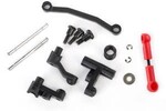 Traxxas 7538X Steering bellcranks, servo saver/ spring/ spring retainer/ posts/ draglink