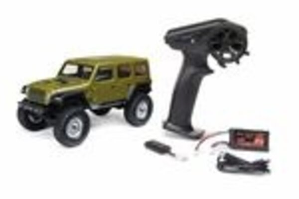 Axial Racing AXI00002V3T4  SCX24 2019 Jeep Wrangler JLU CRC, Green: 1/24 4WD RTR