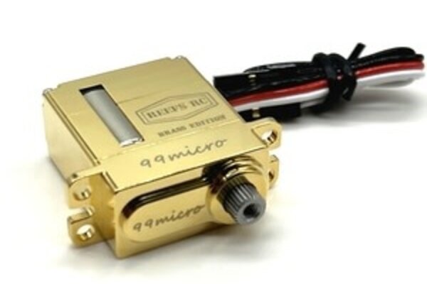Reef's RC SEHREEFS162  99MICRO Servo, Brass Edition