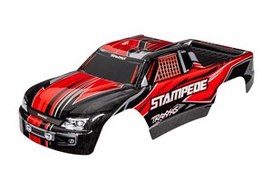 Traxxas 3651  Body, Stampede® (also fits Stampede® VXL), red (painted, decals applied)