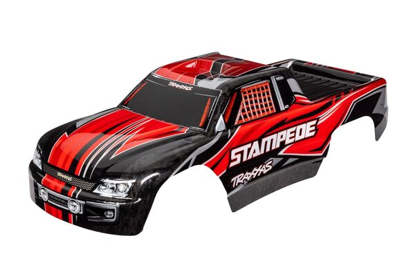 Traxxas 3651  Body, Stampede® (also fits Stampede® VXL), red (painted, decals applied)