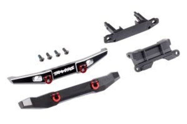 Traxxas 9735X   Bumper, front (1), rear (1), 6061-T6 aluminum (black-anodized)