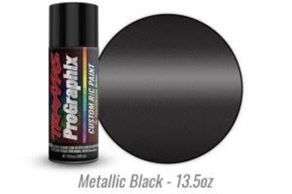 Traxxas 5075X Body paint, ProGraphix™, metallic black (13.5oz)