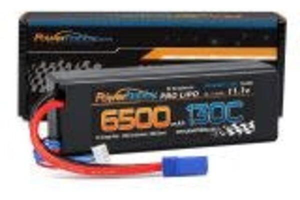 Powerhobby PHB3S6500130HCEC5 Powerhobby 3S 11.1V 6500mAh 130C Lipo Battery Pack w EC5 Connector Hard Case