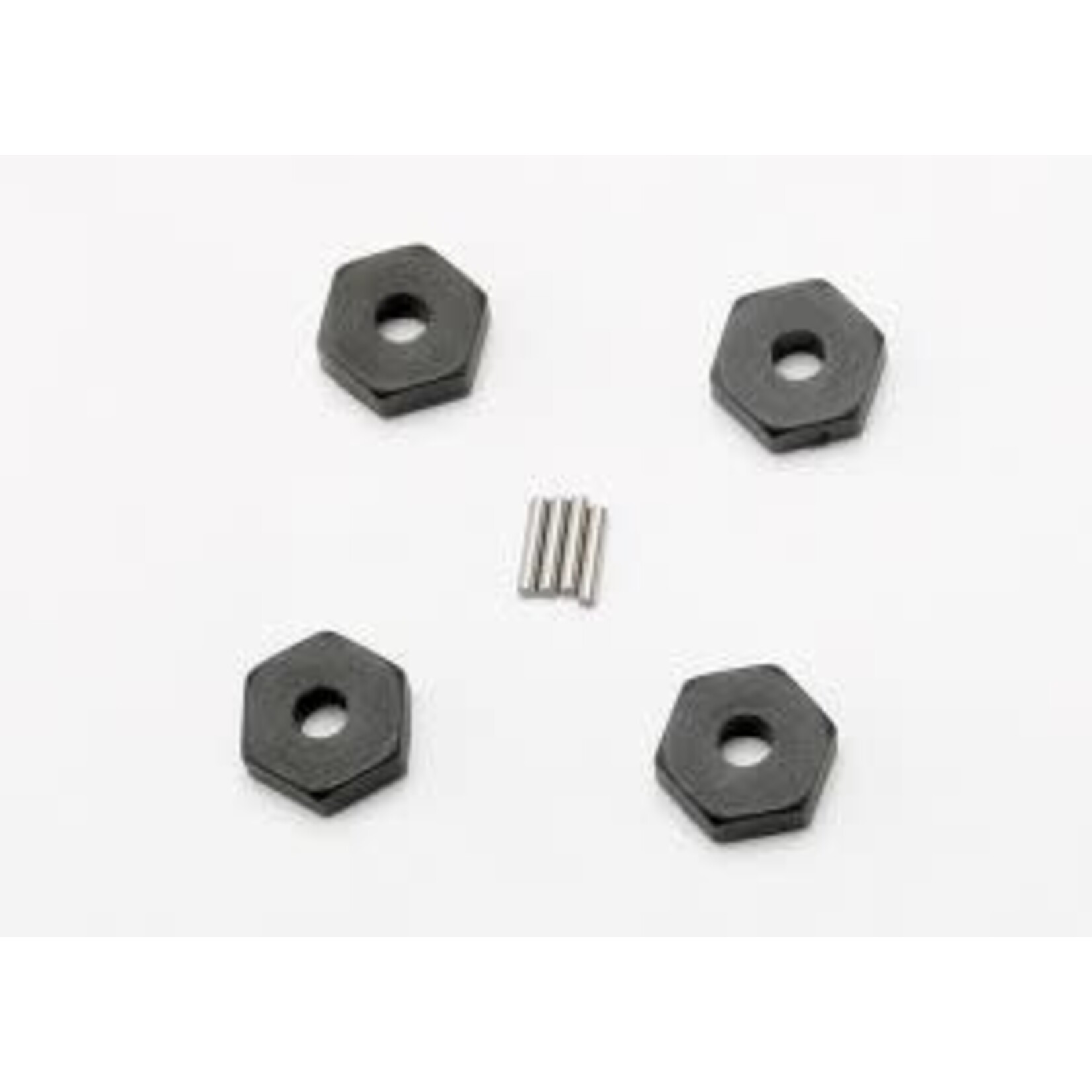 Traxxas 7154 Wheel hubs, hex (4)/ axle pins (1.5x8mm) (4)
