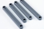 Traxxas 2441A Camber link set for Bandit® (gray) (plastic/ non-adjustable)