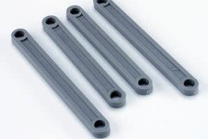Traxxas 2441A Camber link set for Bandit® (gray) (plastic/ non-adjustable)