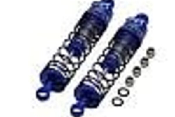 Hot Racing HRAMTT62DP01  Hot Racing Losi Mini-T 2.0 Aluminum Rear Threaded Shock Set (Blue) (2)